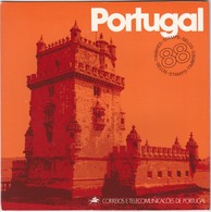 PORTUGAL STAMPS   ANUAL  WALLET W/ Blackprint 1988 MNH - Markenheftchen