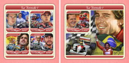 NIGER 2017 MNH** Formula 1 Formel 1 Formule 1 M/S+S/S - IMPERFORATED - DH1804 - Cars