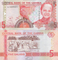 Gambia Pick-Nr: 25c Bankfrisch 2006 5 Dalasis - Gambie