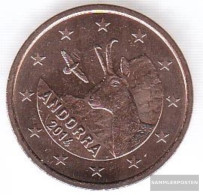 Andorra And 3 2014 Stgl./unzirkuliert Stgl./unzirkuliert 2014 5 Cent Kursmünze - Andorre