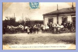 CPA - Le Perray (78) - Les Equipages De M. Le Comte De Potocki Attendant Le Président De La République - Le Perray En Yvelines