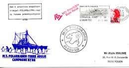 FRANCE. Enveloppe Commémorative De 1988. Polarbjorn En Terre Adélie. - Poolshepen & Ijsbrekers