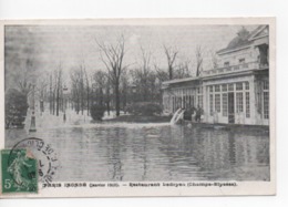 Cpa.Evenement.Inondations.Paris Inondé.1910.Restaurant Ledoyen.animé Personnages. - Inondations
