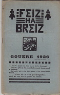 Feiz Ha Breiz.  Gouere 1926. N° 7. Ar C'Horn-Boud. Gouere 1926. N° 7. - Tijdschriften