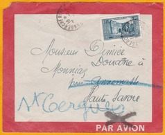 1931 - Enveloppe Par Avion De Tanger Chérifien Vers St Cergues, Haute Savoie Via Casa Et Marseille - Daguin - Briefe U. Dokumente