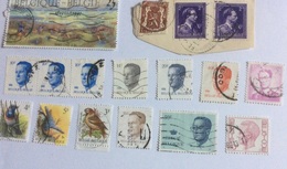 Lot De 25 Timbres Oblitérés (dont 3 Sur Coin D'enveloppe) De Belgique - Collections