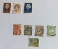 Lot De 8 Timbres Oblitérés Des Pays Bas - Sammlungen