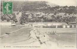 Ténès - Les Bâtiments Du Port Et Plage Des Baigneurs - Chlef (Orléansville)