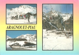 65 - Aragnouet - Piau - Multivues (3) : Départ Des Télésièges Cantoural Et Clot, Arrivée Sur La Station - Photo I. Anger - Aragnouet