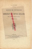 87- MAGNAC LAVAL- LOUIS GUIBERT-REGISTRE DES ANNIVERSAIRES COMMUNAUTE PTRERES SECULIERS SAINT MAXIMIN- DUCOURTIEUX 1899 - Limousin