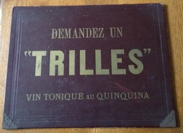 Sous Main  TRILLES Buvard Publicitaire Publicité Vin Apéritif Banyuls Perpignan - Paperboard Signs