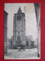 59 - BOUCHAIN - L' EGLISE - " BEL ATTELAGE " - RARE - - Bouchain