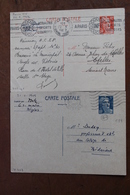 MARIANNE  DE  MARIANNE  DE  GANDON               2   ENTIERS  POSTAUX  5 FRANCS  BLEU  ET  12  FRANCS  ORANGE - Standard- Und TSC-Briefe (vor 1995)