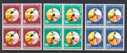 Papua New Guinea 1966 Mint No Hinge, Blocks, Sc#  225-227, SG , Mi 99-101 - Papoea-Nieuw-Guinea