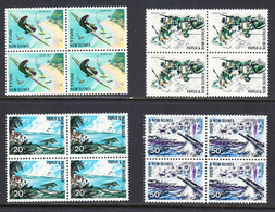 -Papua New Guinea 1967 Mint No Hinge, Blocks, Sc# 245-248 , SG 117-120 , Mi - Papua New Guinea