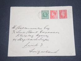 GRANDE BRETAGNE - Enveloppe De Londres Pour La Suisse En 1937 - L 13113 - Lettres & Documents