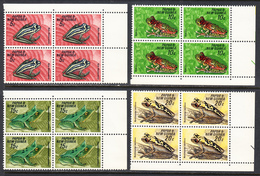 -Papua New Guinea 1968 Mint No Hinge, Blocks, Sc# 257-260 , SG 129-132 - Papúa Nueva Guinea