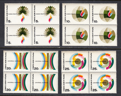 -Papua New Guinea 1968 Mint No Hinge, Blocks, Sc#  261-264, SG 133-136 ,Mi 135-138 - Papoea-Nieuw-Guinea