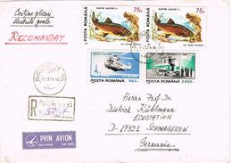 27420. Carta Certificada Aerea BUCAREST (Rumania) 1996 To Germany - Covers & Documents