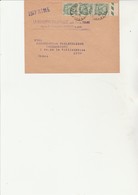 LETTRE AFFRANCHIE BANDE DE 3 TYPE PAIX 111 - CAD PROVINS  SEINE ET MARNE - 1933 - Cachets Manuels