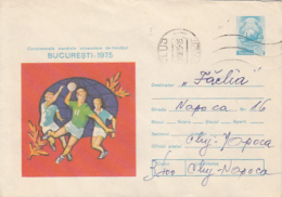 69246- WORLD UNIVERSITY CHAMPIONSHIPS, HANDBALL, COVER STATIONERY, 1975, ROMANIA - Handball