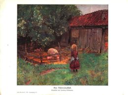 Am Schweinestall (nach Einem Gemälde Von Ludwig Oettmann) / Druck, Entnommen Aus Zeitschrift / 1910 - Packages