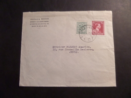 Enveloppe Tp Chiffre Sur Lion Héraldique N°1368b Et Effigie De S.M.le RoI Léopold III, N°832-V3 - Covers & Documents