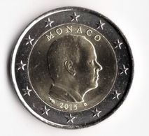 **2 EUROS  MONACO 2015  ALBERT II TRANCHE A /  Piece Peu Circulée ( Quasi Neuve )  ** - Monaco