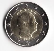 **2 EUROS  MONACO 2014  ALBERT II TRANCHE A /  Piece Peu Circulée ( Quasi Neuve )  ** - Mónaco