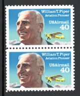 UNITED STATES 1991 AIRMAIL Aviation Pioneers: Pair Of Stamps UM/MNH - 3b. 1961-... Nuovi