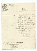 1 Signetten-Stempel Lombardei-Venetien Auf Dokument Aus 1839 - 2 Seiten - Lombardo-Venetien