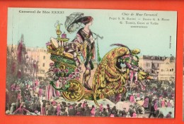 GBD-09  Carnaval De Nice XXXXI Char De Mme Carnaval. Litho . Dessin Mossa. Editeur Giletta Non Circulé - Carnaval