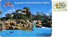 AUSTRALIA  GOLD COST  Dreamworld  Blue Lagoon  A Water Playground For All Ages  Nice Stamp - Gold Coast