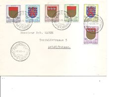 Luxembourg - Blasons ( Lettre En Premier Jour De 1959 De Luxembourg Vers La Suisse à Voir) - Covers & Documents