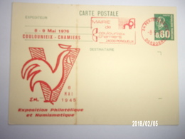 Coulounieix-Chamiers (24) - Exposition Philatélique Et Numismatique - 08/05/1976 - EMA - Marianne 0.60 - 1976 - Bijgewerkte Postkaarten  (voor 1995)