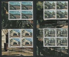 GIBRALTAR - EUROPA 2018 + BRIDGES -TEMA ANUAL - "PUENTES.- BRIDGES - BRÜCKEN - PONTI" - SERIE 4 V.en BLOQUES De 4 - 2018