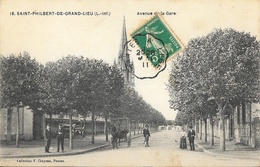 St Saint-Philbert-de-Grand-Lieu (Loire Inférieure) - Avenue De La Gare - Edition F. Chapeau - Saint-Philbert-de-Grand-Lieu