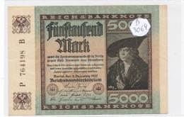 Billets -B3064- Allemagne - 5000 Mark 1922 (type, Nature, Valeur, état... Voir  Double Scan) - 5.000 Mark