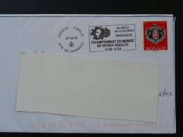 27/10/2016 Championnat Du Monde Boules Petanque Flamme Monaco Sur Lettre Postmark On Cover - Boule/Pétanque