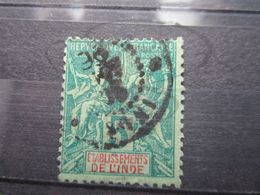 VEND BEAU TIMBRE DES ETABLISSEMENTS FRANCAIS DANS L ' INDE N° 4 !!! - Used Stamps