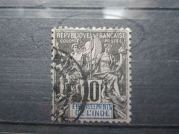 VEND BEAU TIMBRE DES ETABLISSEMENTS FRANCAIS DANS L ' INDE N° 5 !!! - Used Stamps