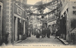 Delcampe - Condrieu - Souvenir Du Festival Du 21 Mai 1914 - Carte L. Guichard Non Circulée N° 5 - Condrieu