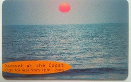 Namibia N$10 " Sunset At The Coast - Blue Rev ) - Namibia