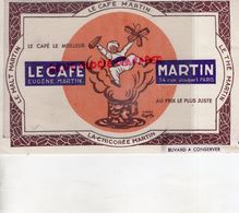 75- PARIS- BUVARD LE CAFE MARTIN- EUGENE MARTIN-34 RUE JOUBERT- CAPPIELLO-CHICOREE - Coffee & Tea