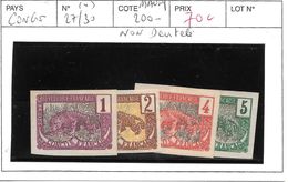 CONGO FRANCAIS N° 27/30 (*) ND COTE : 200 € - Unused Stamps