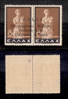 0486 OCCUPAZIONI - CEFALONIA E ITACA - 1941 - 80 + 80 Lepta (16ua) Con “C” Diverso - Gomma Integra - Cert. AG (750) - Andere & Zonder Classificatie