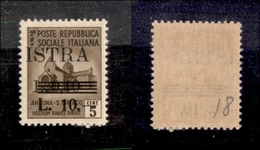 0497 OCCUPAZIONI - OCCUPAZIONE - Jugoslava/Istria - 1945 - 10 Lire Su 10 Cent Su 5 Cent (39bbb) Con Soprastampa Spostata - Andere & Zonder Classificatie