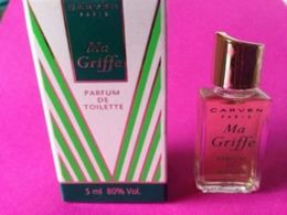 MA GRIFFE De CARVEN  Parfum  De Toilette 5 Ml - Miniatures Hommes (avec Boite)