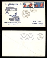 2395 POSTA AEREA - Busta Primo Volo Roma-Parigi Su Caravelle Alitalia 23.5.1960 (40) - Andere & Zonder Classificatie