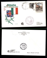 2428 POSTA AEREA - Busta Ufficiale Primi Voli Airbus Alitalia Roma-Londra 1.7.1980 - Andere & Zonder Classificatie